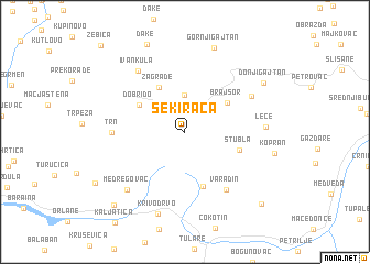 map of Sekirača