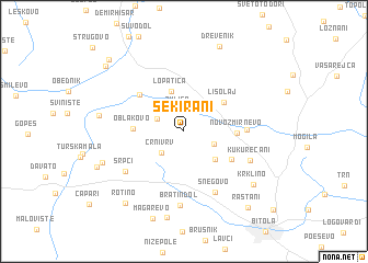 map of Sekirani