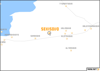 map of Sekisovo