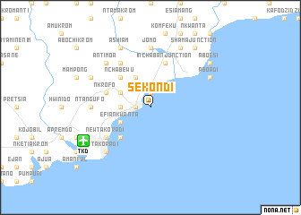 map of Sekondi