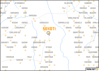 map of Sekoti