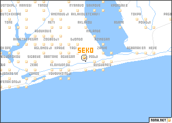 map of Séko