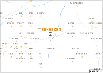 map of Seksekba