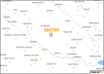 map of Sektān