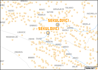 map of Sekulovići