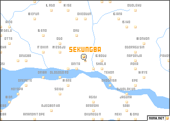 map of Sekungba