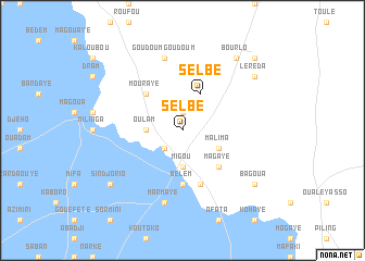 map of Selbé