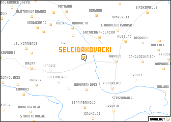 map of Selci Ðakovački