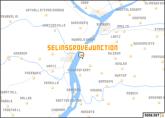 map of Selinsgrove Junction