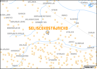 map of Selišće Kostajničko