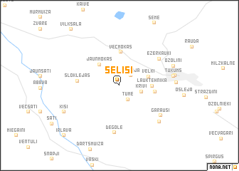 map of Sēlīši