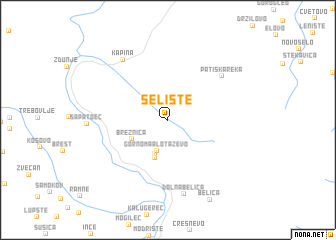 map of Selište