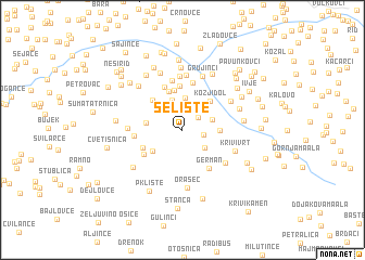 map of Selište
