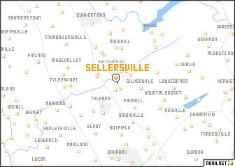 map of Sellersville