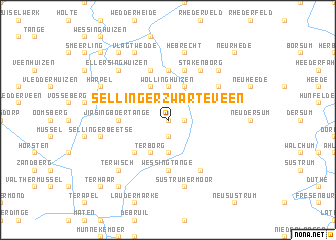 map of Sellingerzwarteveen