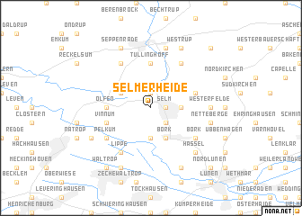 map of Selmer Heide