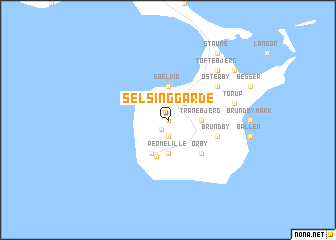 map of Selsinggårde