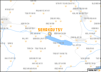 map of Semakovtsy
