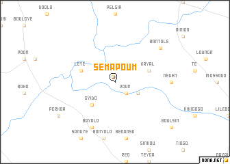 map of Sèmapoum