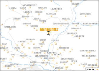 map of Semedraž