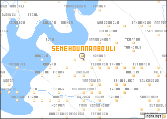 map of Séméhoun-Nanbouli