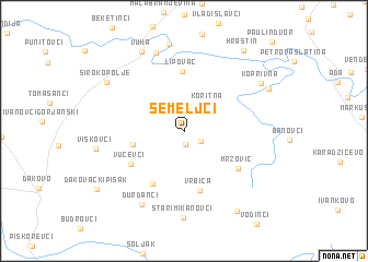 map of Semeljci