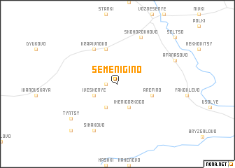 map of Semenigino