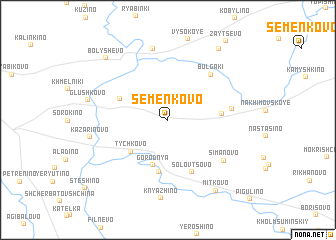 map of Semënkovo