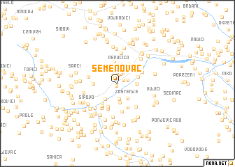 map of Šemenovac