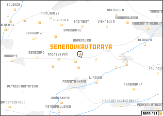 map of Semënovka Vtoraya