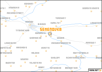 map of Semënovka