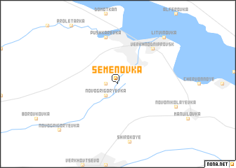 map of Semënovka