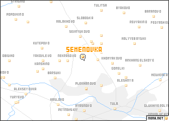 map of Semënovka