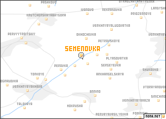 map of Semënovka