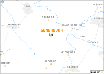 map of Semënovka