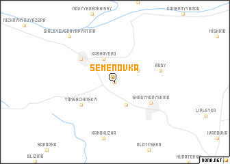 map of Semënovka