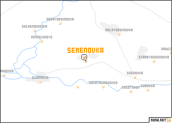 map of Semënovka