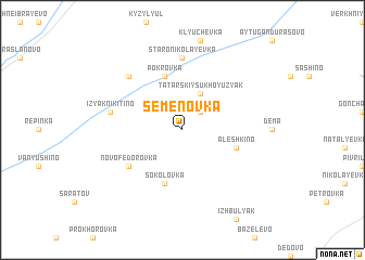 map of Semënovka