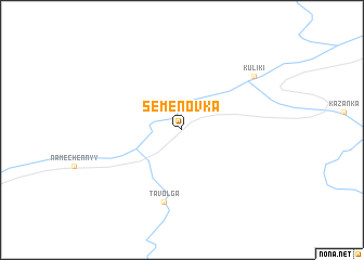 map of Semënovka