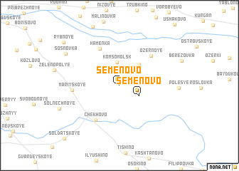 map of Semënovo