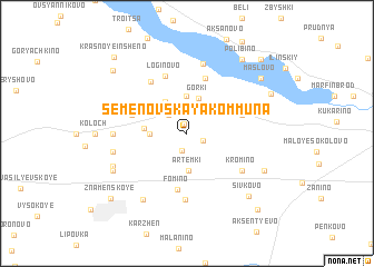 map of Semënovskaya Kommuna