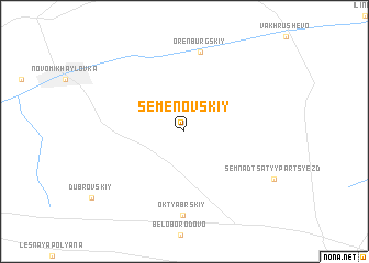 map of Semënovskiy