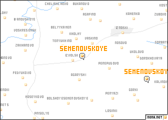 map of Semënovskoye