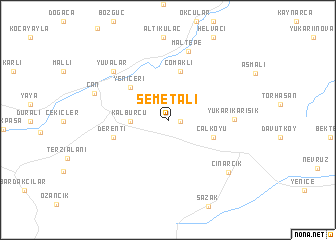 map of Semetali