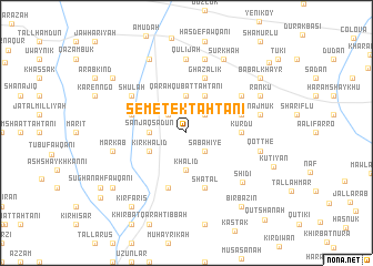 map of Sémétek Taḩtānī