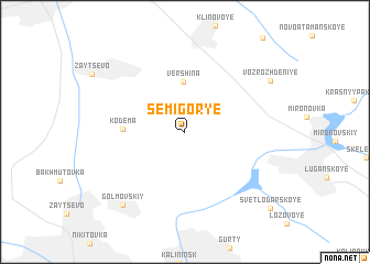 map of Semigorʼye