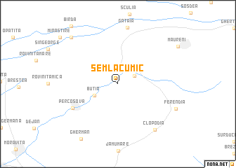 map of Şemlacu Mic