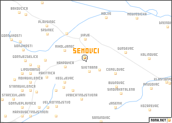 map of Šemovci