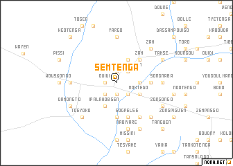 map of Sèmtenga