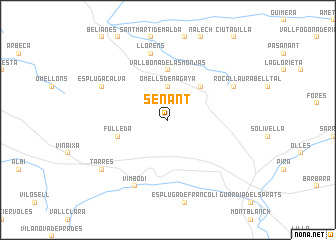 map of Senant